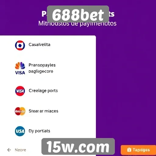 Métodos de pagamento aceitos pelo 688bet